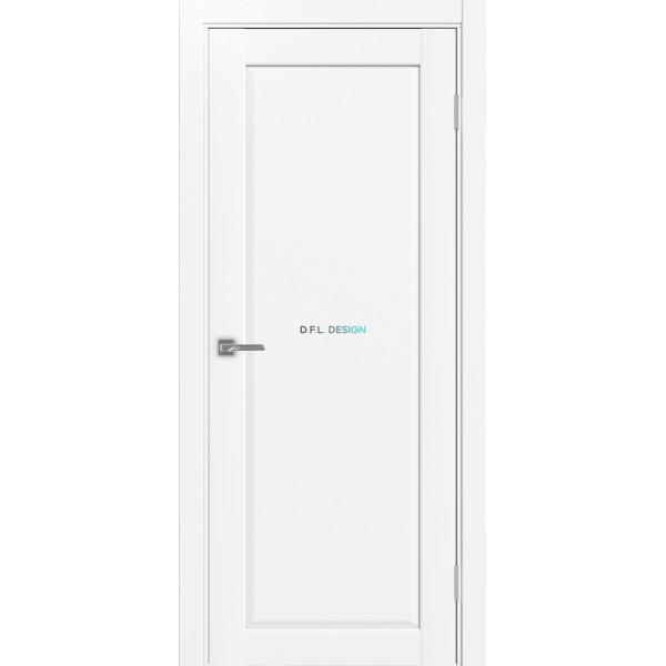 Дверь Optima Porte Сицилия 701.1 эко-шпон Белый снежный