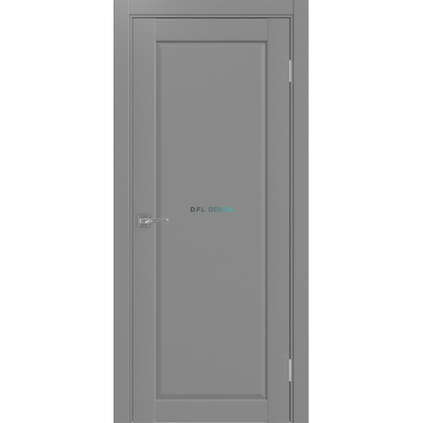 Дверь Optima Porte Сицилия 701.1 эко-шпон Серый