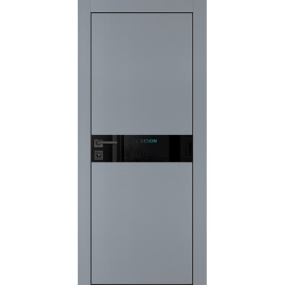 Дверь Profilo Porte PX-13 черная кромка Серый матовый купить