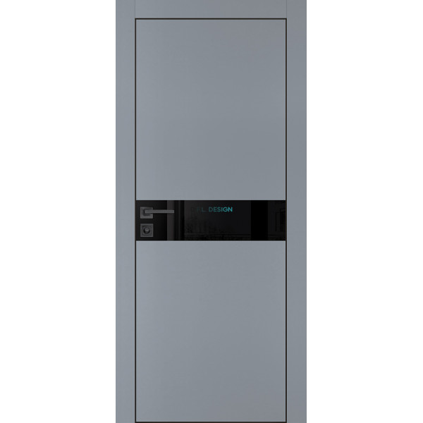 Дверь Profilo Porte PX-13 черная кромка Серый матовый купить