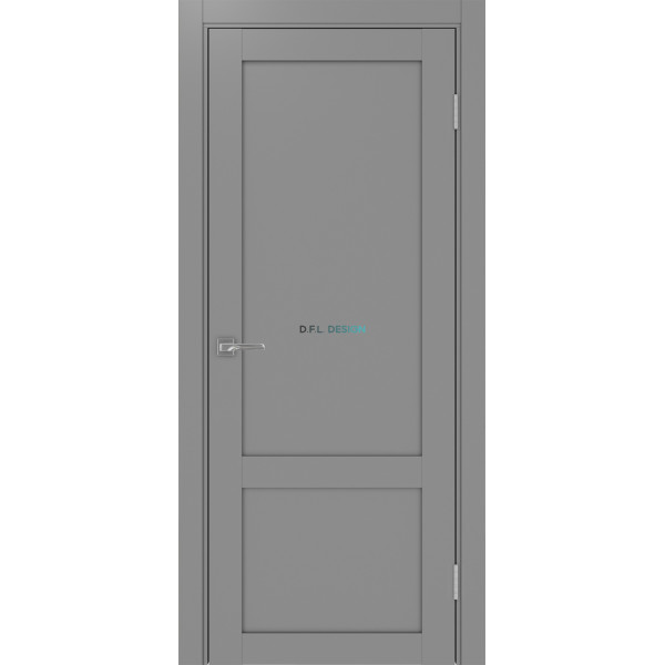 Дверь Optima Porte Турин 540ПФ.11 эко-шпон Серый
