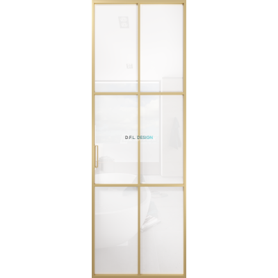 Дверь алюминиевая GABITEX 11 BIANCO│GOLD MATT Дверь алюминиевая GABITEX 11 BIANCO│GOLD MATT