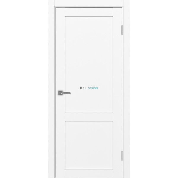 Дверь Optima Porte Турин 502.11 эко-шпон Белый снежный