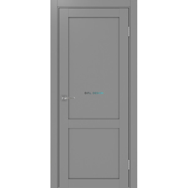 Дверь Optima Porte Турин 502.11 эко-шпон Серый
