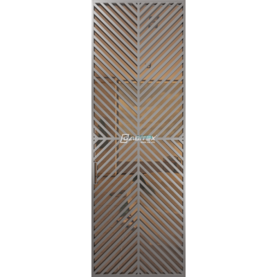 Дверь алюминиевая GABITEX 25 BRONZE│CHROME MATT