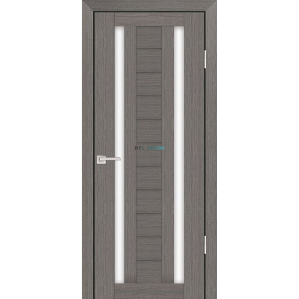 Дверь Profilo Porte PS-15 Грей Мелинга со стеклом Белый сатинат купить