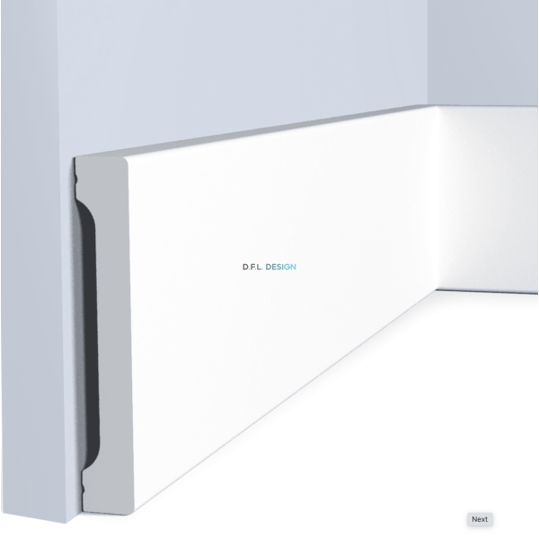 Напольный плинтус HIWOOD B90V1