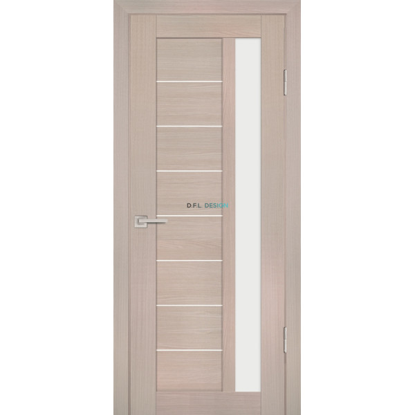 Дверь Profilo Porte PS-40 Капучино Мелинга со стеклом Белый сатинат купить