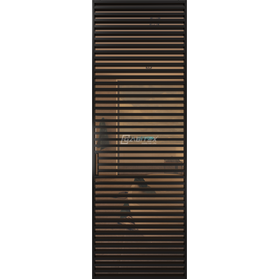 Дверь алюминиевая GABITEX 18 BRONZE│BLACK EDITION