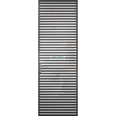 Дверь алюминиевая GABITEX 18 BIANCO│BLACK EDITION