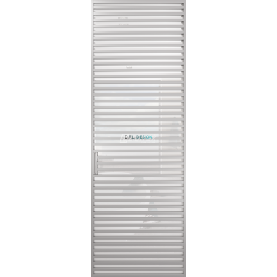 Дверь алюминиевая GABITEX 18 BIANCO│CHROME MATT Дверь алюминиевая GABITEX 18 BIANCO│CHROME MATT