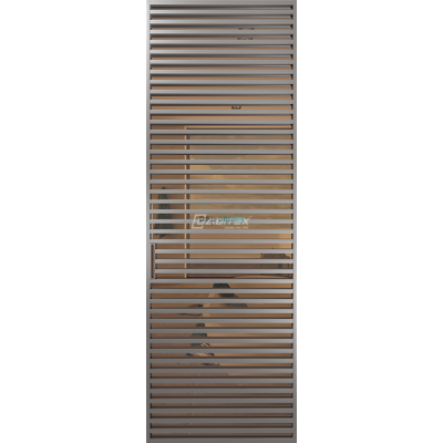 Дверь алюминиевая GABITEX 18 BRONZE│CHROME MATT
