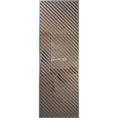 Дверь алюминиевая GABITEX 21 BRONZE│CHROME MATT