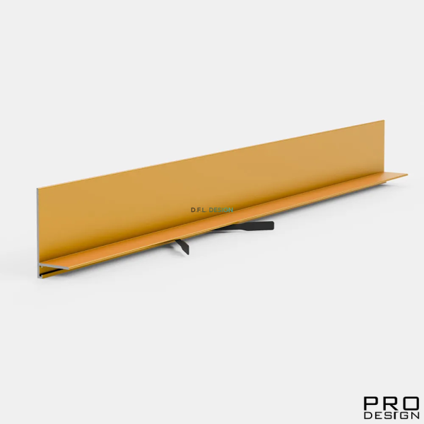 Щелевой плинтус Pro Design Mini L 601 Анодированный золото