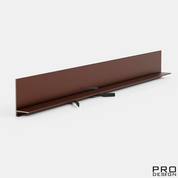 Щелевой плинтус Pro Design Mini L 601 Анодированный коньяк