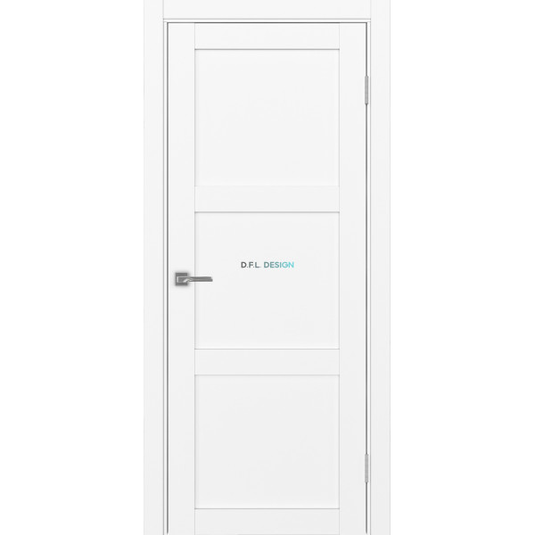 Дверь Optima Porte Турин 530.111 эко-шпон Белый снежный