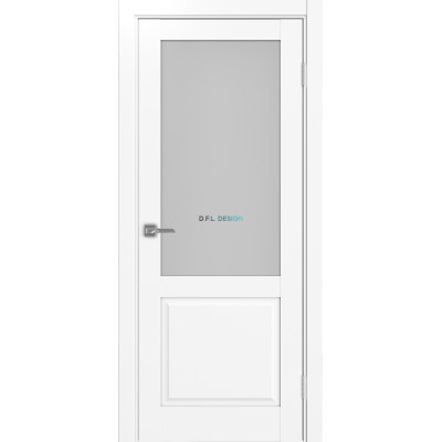 Дверь Optima Porte Тоскана 602.21 эко-шпон Белый снежный