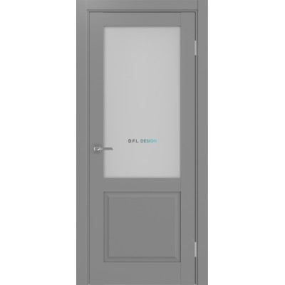 Дверь Optima Porte Тоскана 602.21 эко-шпон Серый