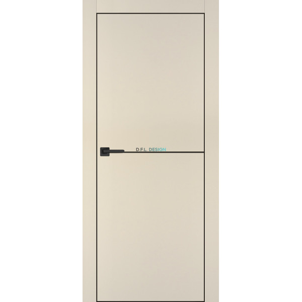 Дверь Profilo Porte PX-19 черная кромка Бежевый матовый купить