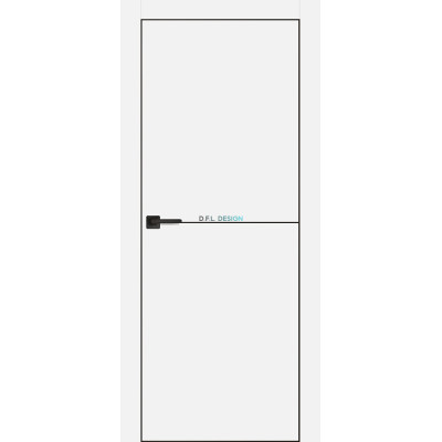 Дверь Profilo Porte PX-19 черная кромка Белый матовый купить