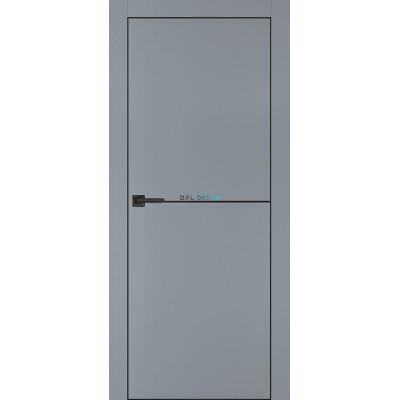 Дверь Profilo Porte PX-19 черная кромка Серый матовый купить Дверь Profilo Porte PX-19 черная кромка Серый матовый купить