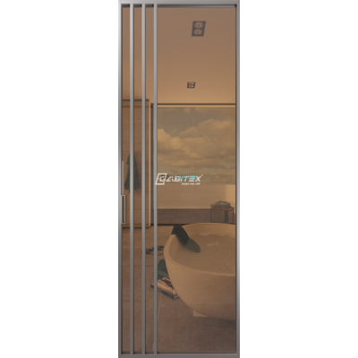 Дверь алюминиевая GABITEX 29 BRONZE│CHROME MATT Дверь алюминиевая GABITEX 29 BRONZE│CHROME MATT