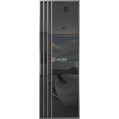 Дверь алюминиевая GABITEX 29 GREY│CHROME MATT