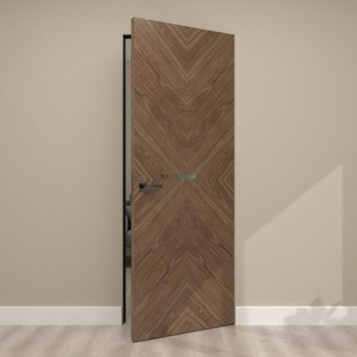 Скрытая дверь Eporta Dorsum 8.3 Invi шпон американский орех Скрытая дверь Eporta Dorsum 8.3 Invi шпон американский орех
