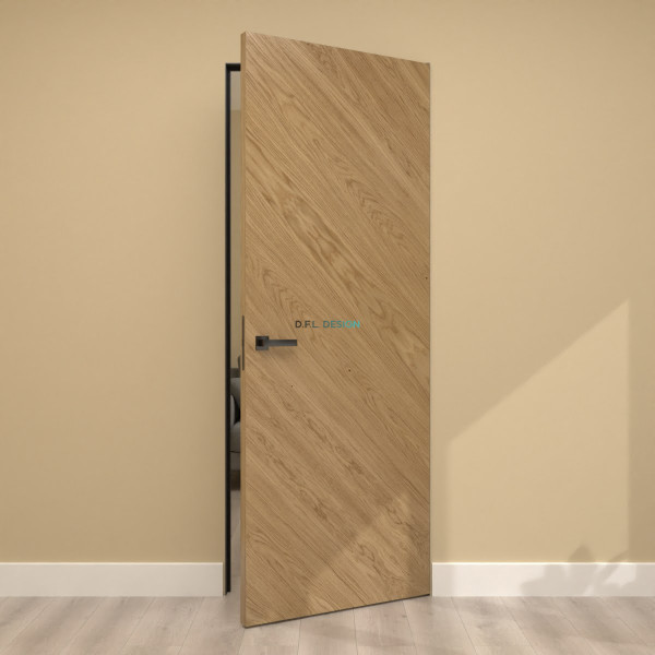 Скрытая дверь Eporta Dorsum 8.4 Invi натуральный шпон дуба
