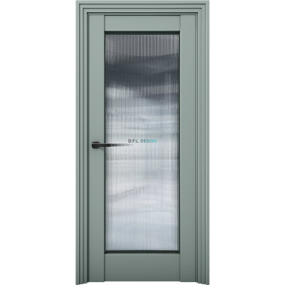 Дверь Aurum Doors Ni 5 Никель Deep Green