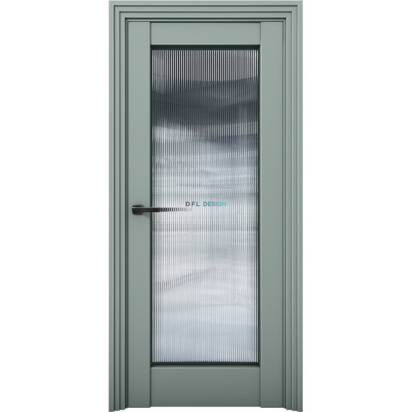 Дверь Aurum Doors Ni 5 Никель Deep Green