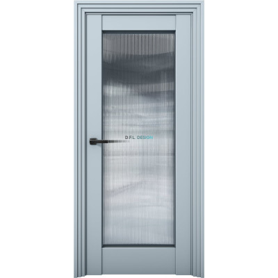 Дверь Aurum Doors Ni 5 Никель Deep Blue