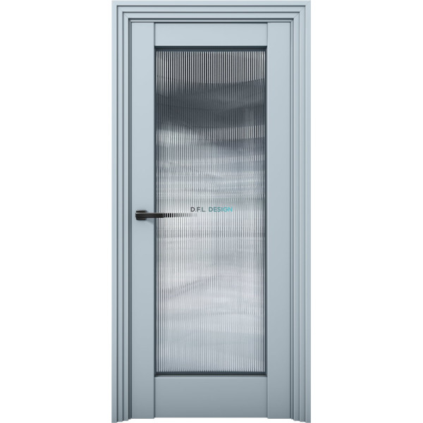 Дверь Aurum Doors Ni 5 Никель Deep Blue