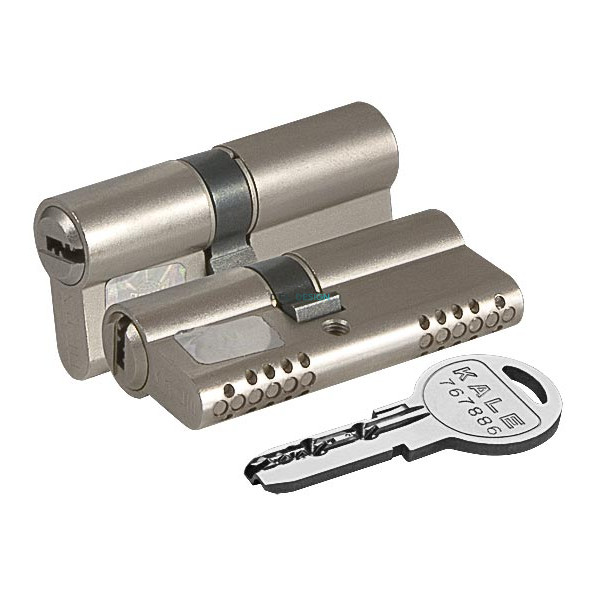 Цилиндровый механизм Kale Kilit 164 OBS SNE/90 (40+10+40) mm никель 5 кл.