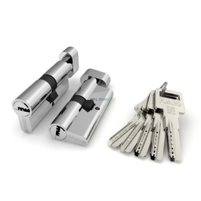 Цилиндровый механизм Fuaro с вертушкой R602/68 mm (26+10+32) CP хром 5 кл.