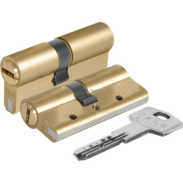 Цилиндровый механизм Kale Kilit 164 DBN-E/80 (30+10+40) mm латунь 5 кл.