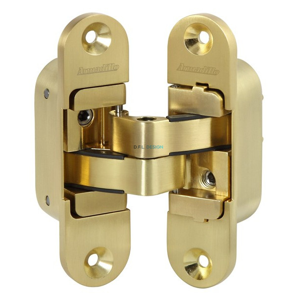 Петля Armadillo скрытой установки U3D6200R SG правая (Architect 3D-ACH 60) мат. золото 60 кг