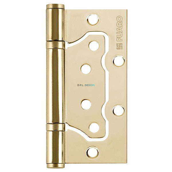 Петля Fuaro универсальная без врезки IN4500W-BL PB (500-2BB/BL 100x2,5) латунь