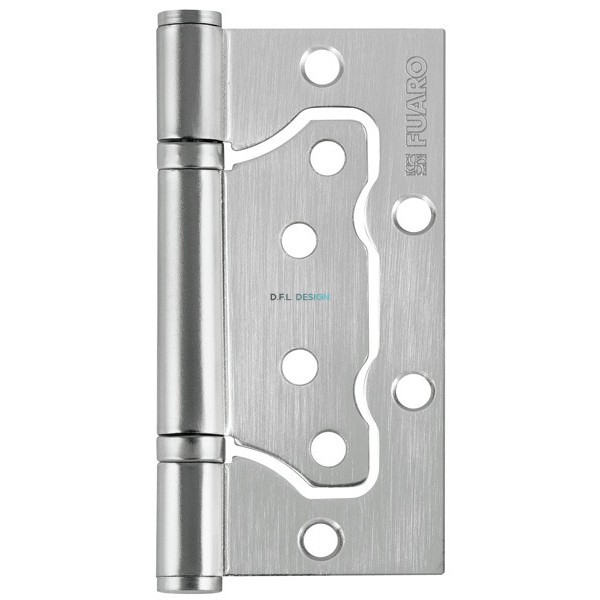 Петля Fuaro универсальная без врезки IN4500W-BL SC (500-2BB/BL 100x2,5) сатинированный хром