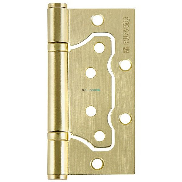 Петля Fuaro универсальная без врезки IN4500W SB (500-2BB 100x2,5) мат. золото