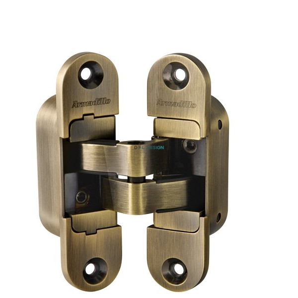 Петля Armadillo скрытой установки U3D4200L AB левая (Architect 3D-ACH 40) бронза 40 кг