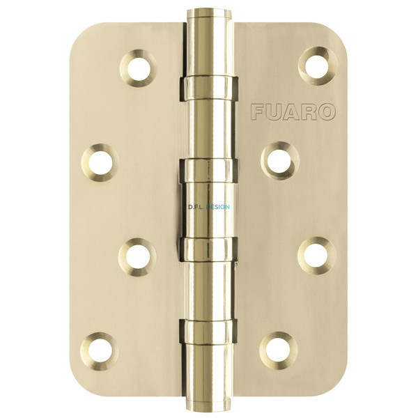 Петля Fuaro универсальная IN4400U-R10 PB (4BB-R10 100x75x2,5) латунь
