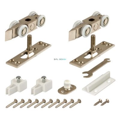 Комплект роликов Armadillo для раздвижных дверей DIY Comfort 80/4 kit (877+882)