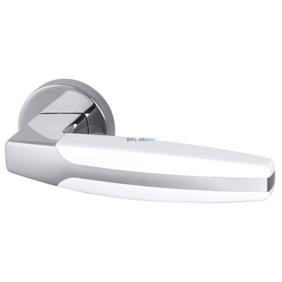 Ручка раздельная Armadillo ARC URB2 CP/White-14  Хром/белый