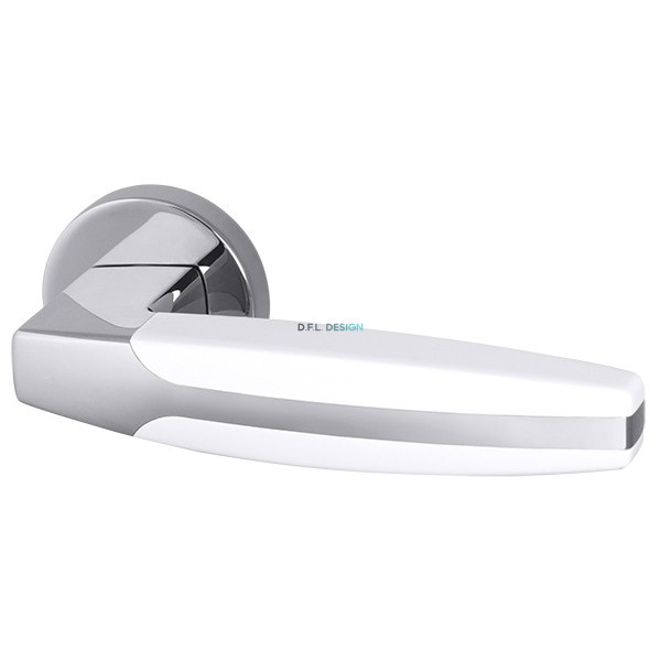 Ручка раздельная Armadillo ARC URB2 CP/White-14  Хром/белый
