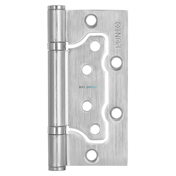 Петля Punto универсальная без врезки IN4200W SC (200-2B 100x2,5) мат. хром