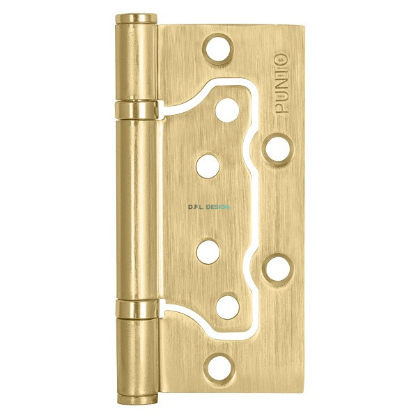 Петля Punto универсальная без врезки IN4200W-HD SB (200-2B/HD 100x2,5) мат. золото