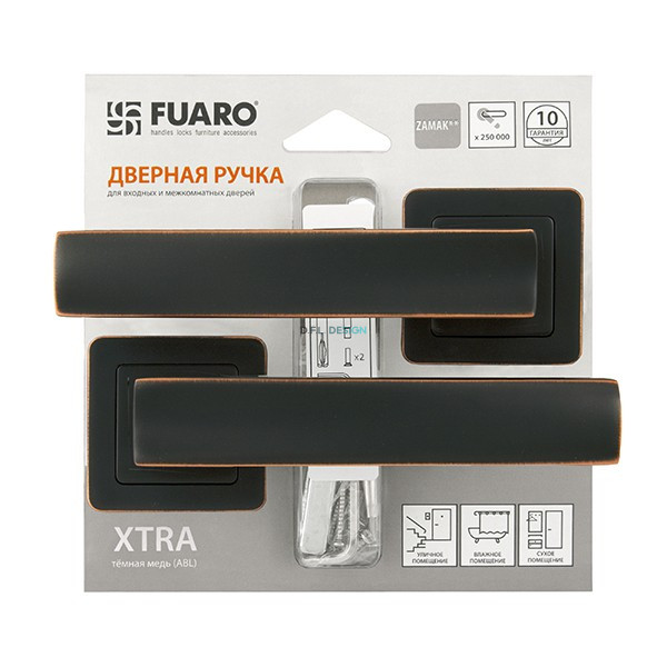 Ручка раздельная Fuaro XTRA XM/HD ABL-28 темная медь