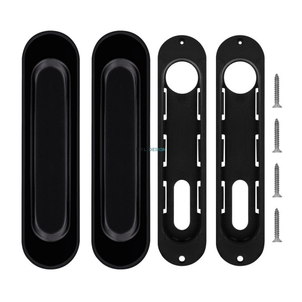 Ручка для раздвижных дверей PUNTO Soft LINE SL-010 BL черный
