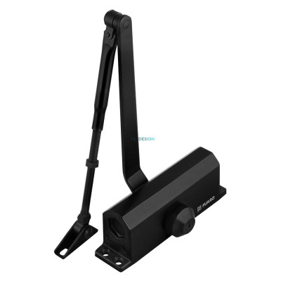 Доводчик дверной FUARO DC20-5 BL черный